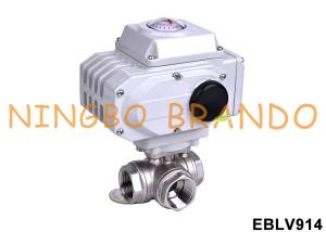 Quality L T Pattern 3 Way Stainless Steel Electric Actuator Ball Valve for sale