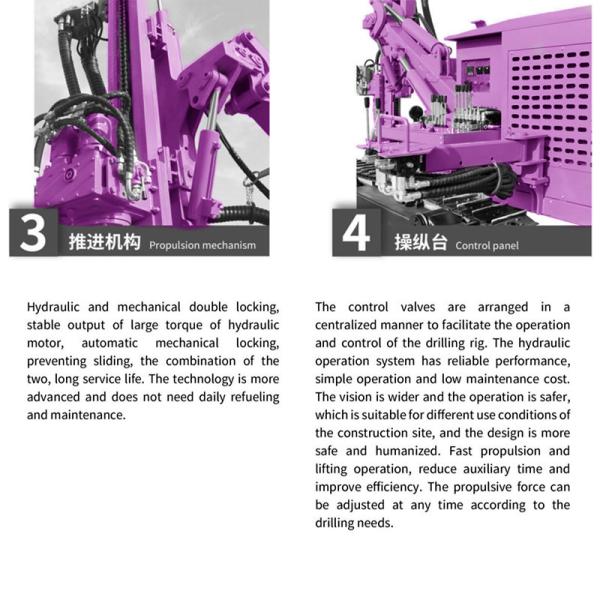Crawler Drilling Rig Mining Machinery High Performance Separated DTH Drilling Machine