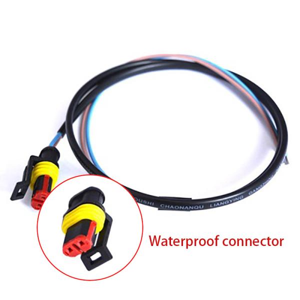 Custom 600mm Vehicle Wiring Harness Cable HID Waterproof Plug Socket