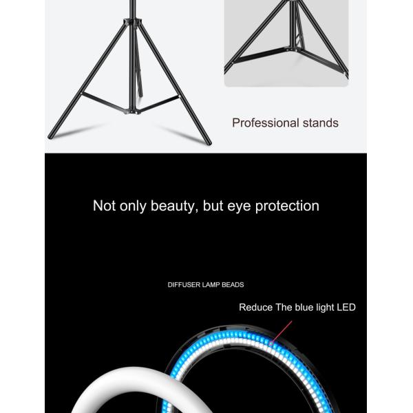 1.8 kg Soft LED Circle Ring Light with PORTABLE Convenience Elevate Your Live Show