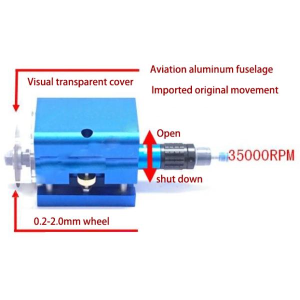 Die-Making Grinding Pneumatic Nick Grinder with Adjustable Maximum Torque 30x25x18cm