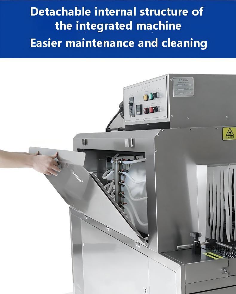 Fully Automatic Electric PLC-Controlled Steam Heat Shrink Wrapping Machine PVC/PET Film Sleeve Wrapper for Beverage Bottles Cans