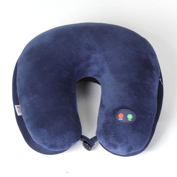 Travel-friendly U shaped vibrating pillow with infrared physiotherapy function