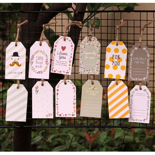 Embossing Handmade UV Thank You Clothing Tag Label For You Gift Box