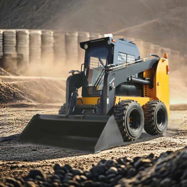 Tracked Vehicle Mini Loader Rubber Crawler Skidsteer Brush Mower Skid Loader