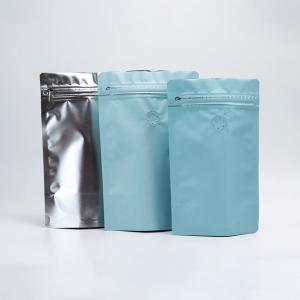 Quality Zipper Coffee Tea Packaging Matt Stand Up Pouch for sale