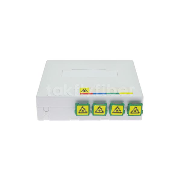 1core 2core 4core FTTH Faceplate SC LC Adapter UL94V0 ABS Wall Mounting FTTH Rosette Box