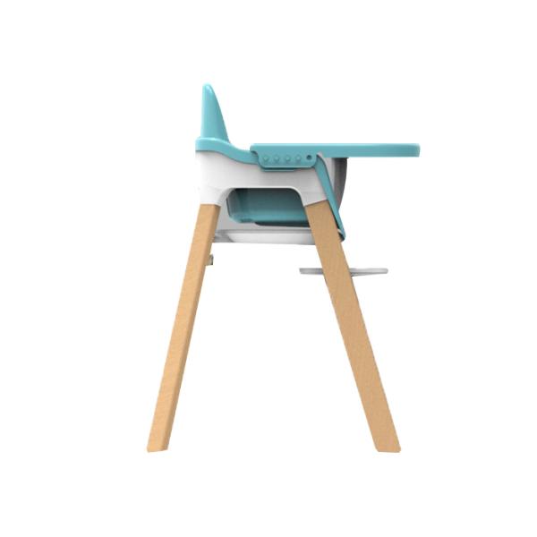 Easy Moving Adjustable Plastic Foldable Baby High Chair For Feeding