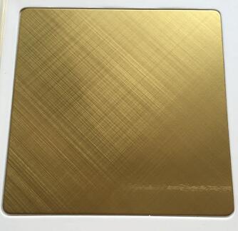 Arc Evaporation PVD Vacuum Plating Machine, SS sheets Brushing TiN Gold Plating, Matt Rose Gold Plating