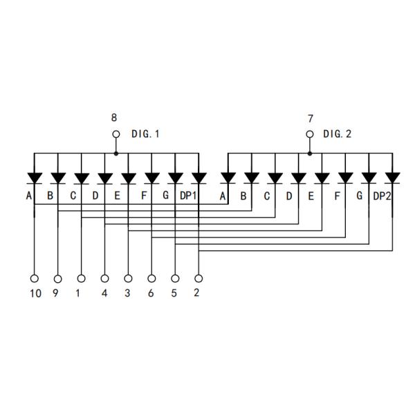 Electric White Color Four Number 7 Segment Digital Display 0.56" LED Module