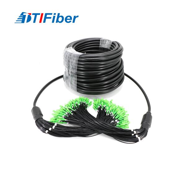 Singlemode 144 Core Fiber Optical Patchcord Outdoor SC / APC-SC / APC