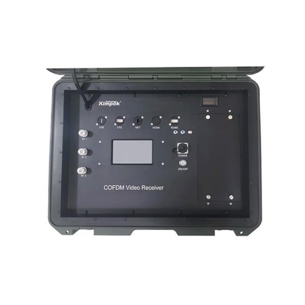 Single Channel Suitcase COFDM Receiver 17'' Wireless Digital Video Receiver Box