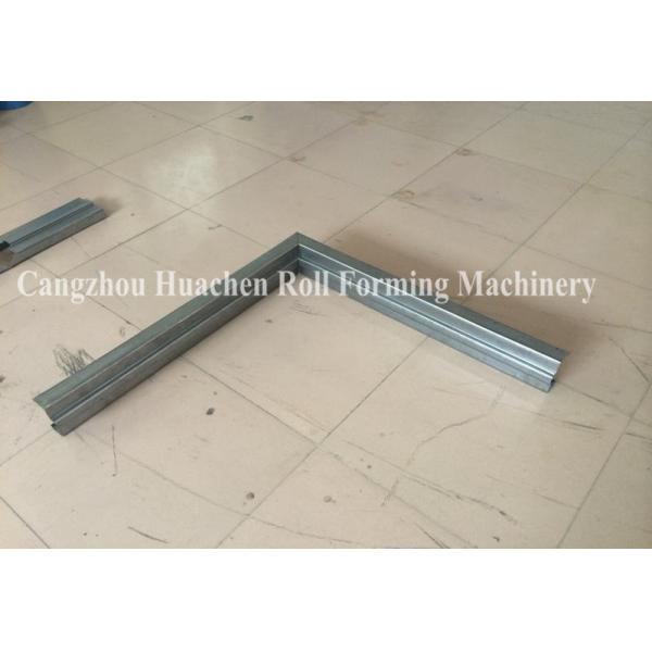 High Performance Door Frame Roll Forming Machine PLC Control With Hydraulic Cutting
