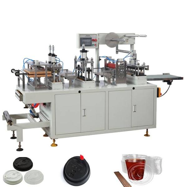 Buy 380V 220V 50HZ Cup Lid Machine Thermoforming Plastic Lid Forming Machine at wholesale prices