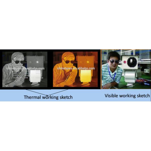 Dual Sensor Thermal Imaging Camera , PTZ infrared Border Surveillance Camera