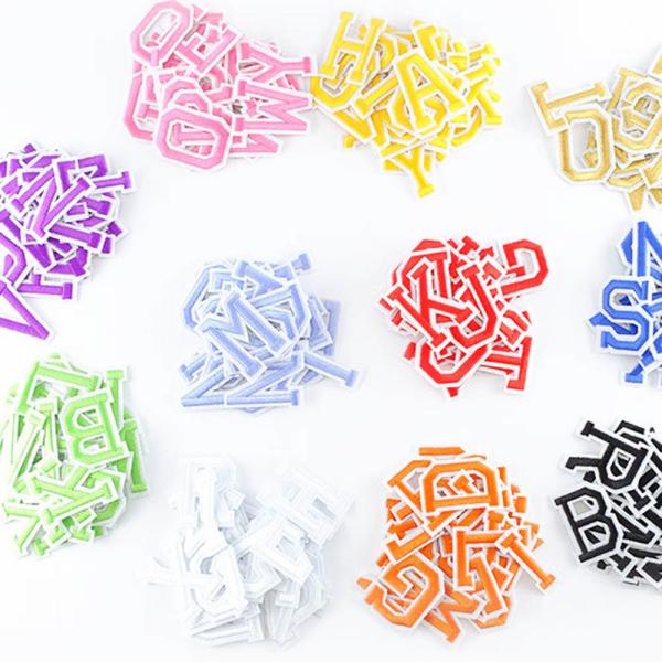 26 Letters Chenille Embroidery Patch For DIY Bags College Jacket