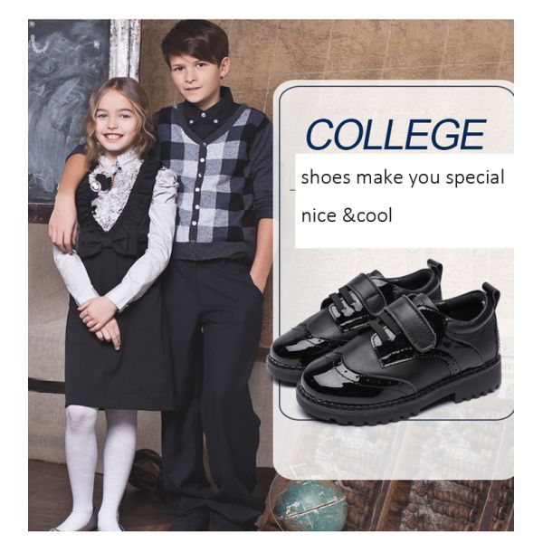 School Uniform Soft Microfiber Toddler Dress Shoes