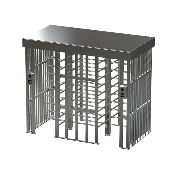 SS304 Security Turnstile Gate Security Revolving Door With ID Card Reader
