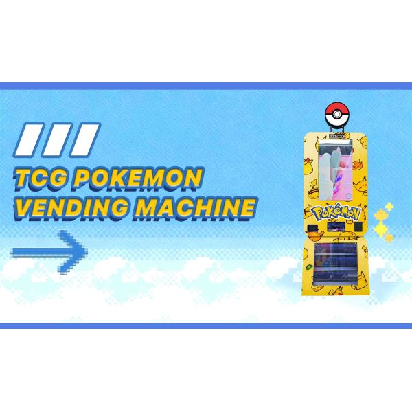 Pokémon Automated Retail Vending Machine With Touch Screen For Pokémon TCG Cards Pikachu
