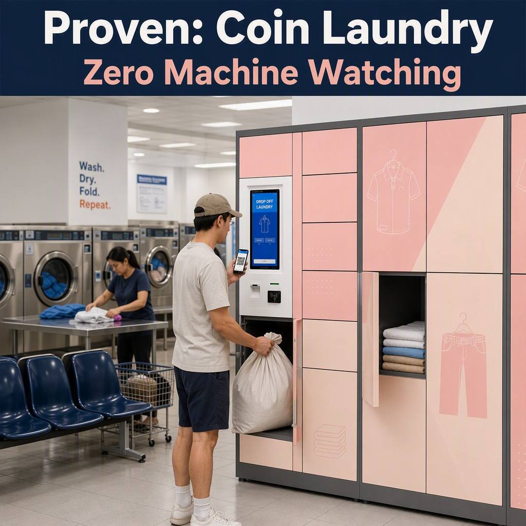 Winnsen Smart Laundry Locker with 15.6" Android Touchscreen, Cloud Remote Management, and Customizable Compartments