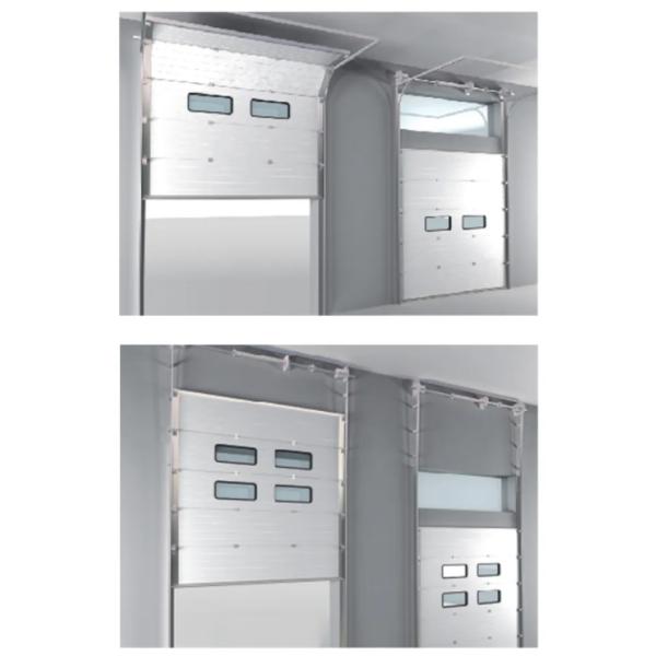 Optional Ventilation Steel Insulated Sectional Doors For Customized Needs Galvanized Steel Insulated Garage Door