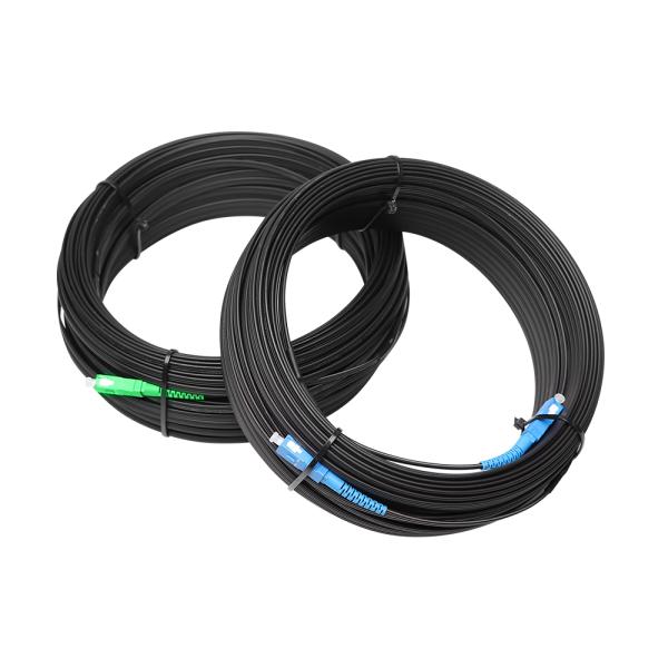 Jumper Outdoor FTTH Drop Cable , G657A Fiber Optical Patch Cord