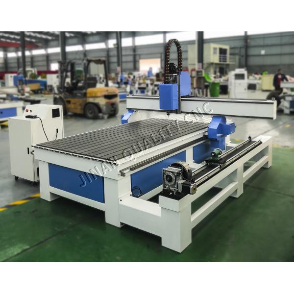Low Noise 4th Axis Rotary Woodworking Cnc Router Machine 1325 Stable Performance
