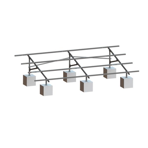 88m/S 2.0KN/M2 Steel Solar Structure Galvanized Ground Mounting System