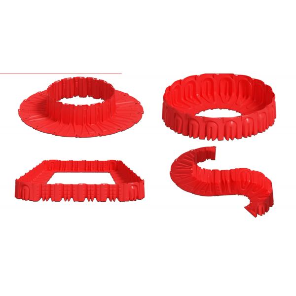 height 52.8 red ABS plastic anti-uv coating flood baffier