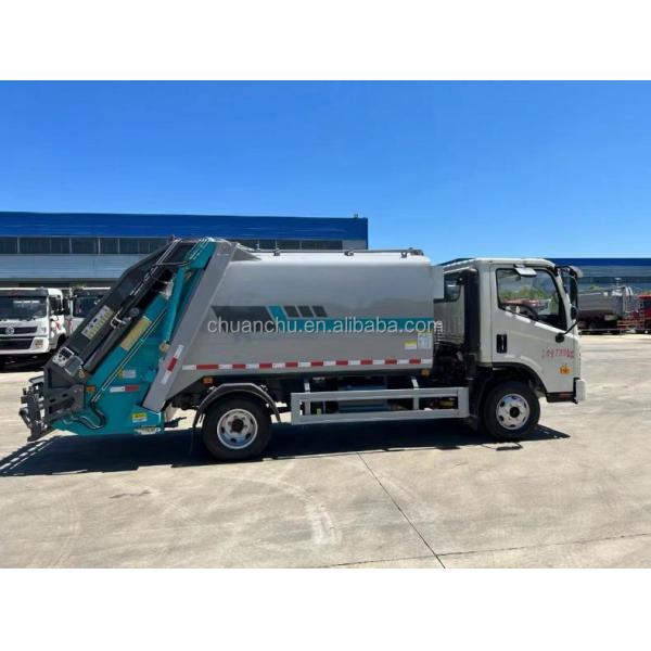 Upgrade Your Garbage Collection and Transfer with Foton 7 Cubic Compression Garbage Truck 6 Tons Euro 4 Emission Standard