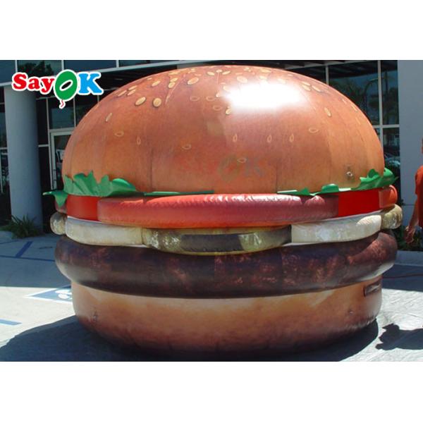 UV Resistant 10ft Inflatable Hamburger Model Store Decoration