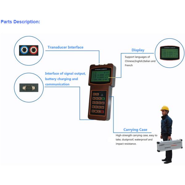 High Performance Handheld Ultrasonic Fuel Flow Meter IP68