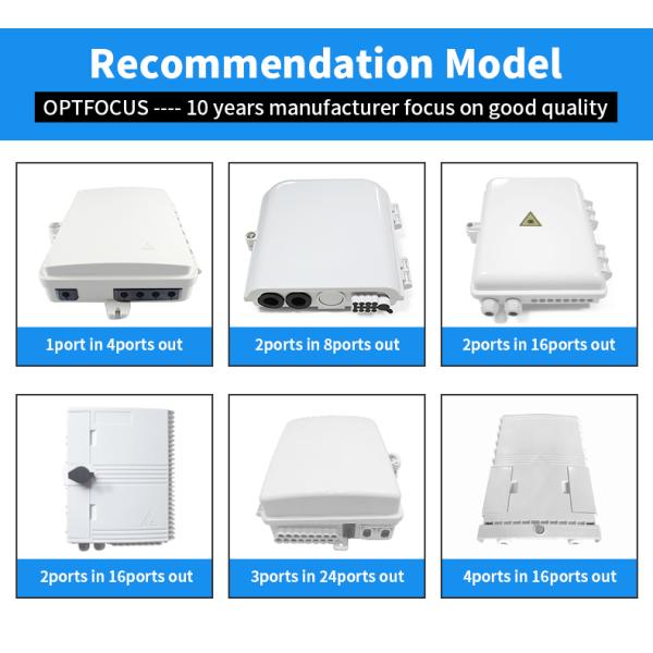 IP66 Waterproof 8 SC 1*8 Splitter FTTH Terminal Box