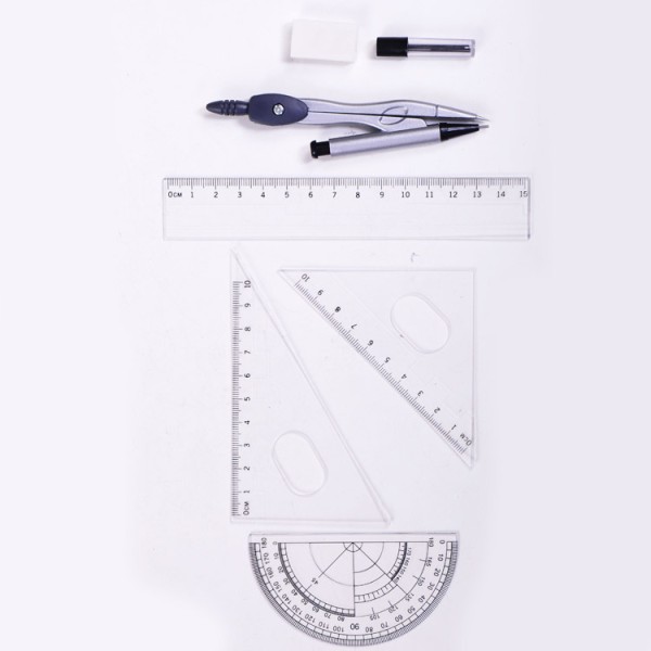 Back to School for Student Plastic Math Geometric Set