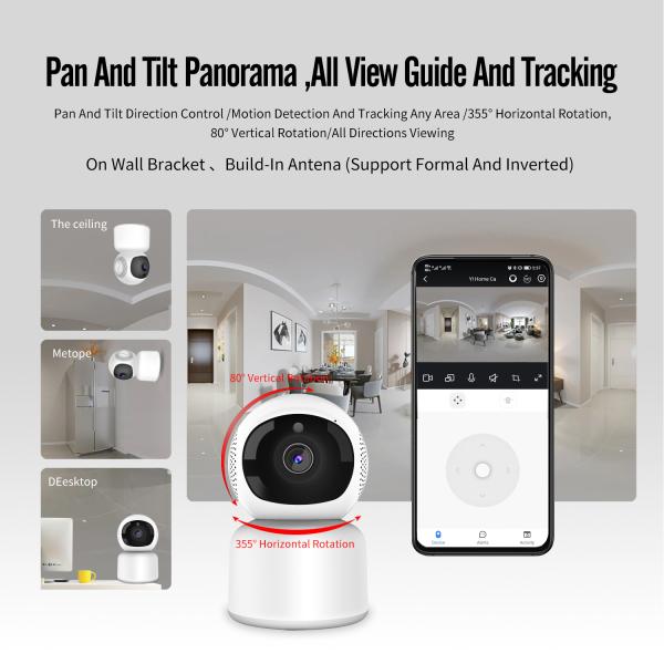 1080P Tuya Smart Camera Full HD Wifi Alexa Google PIR Detection Security PTZ Camera