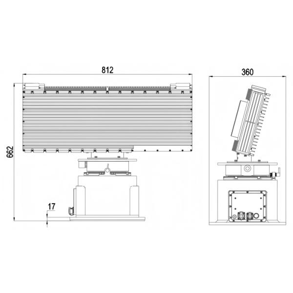 Anti Jamming Capability UAV Detection Radar For Clean Signals High Precision