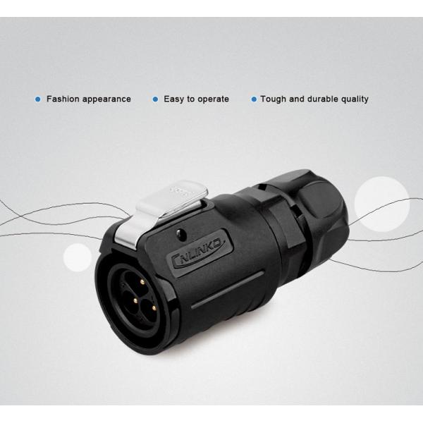 CNLINKO Waterproof Push-pull Connector 3 Pin Customize Plug Audio Female Socket Male Female Connector Plug 3 Pin Power Connector