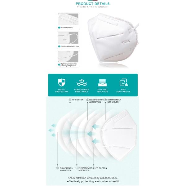 Eco - friendly 25g 99.9% Disposable Protective Face Mask