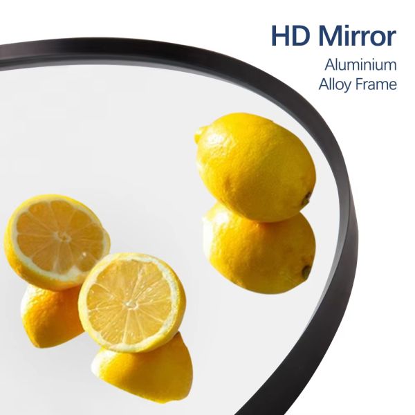 Luxury Wall Mounted LED Mirror IP66 Arched Touch Screen Bathroom Mirror
