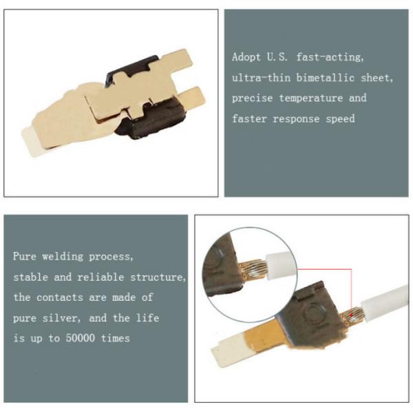 Auto Reset BK05-BB5D 250V AC 10A Thermal Overload Switch