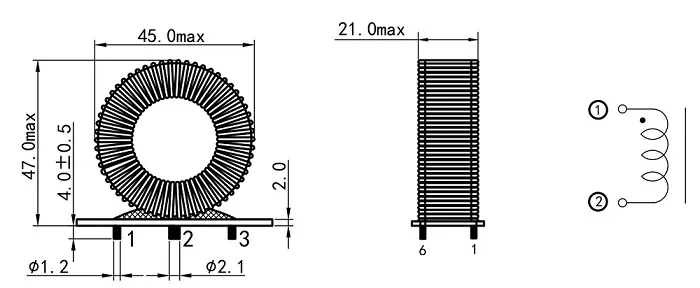Differential Mode Choke with Litz Wire