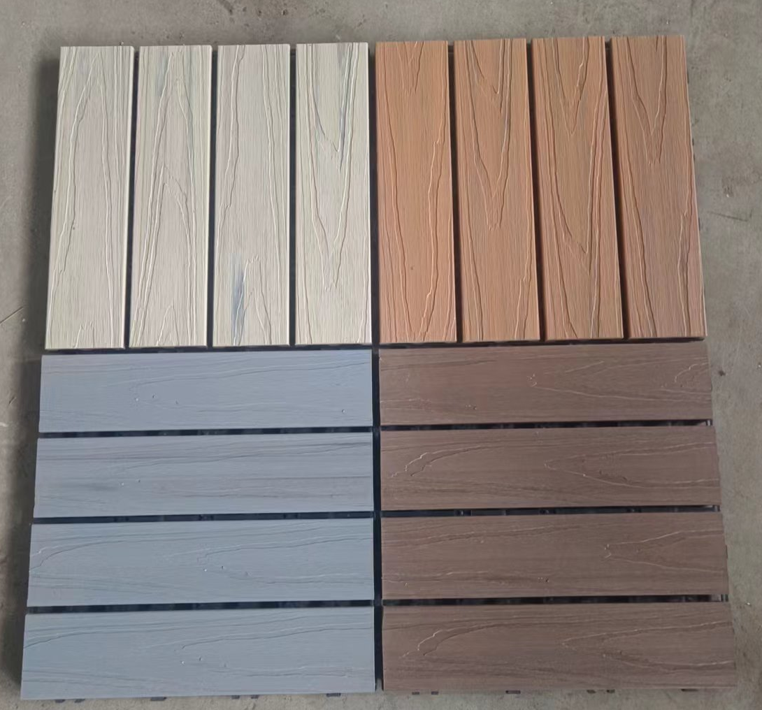 WPC Interlocking Decking Tiles No Tools Required DIY Installation
