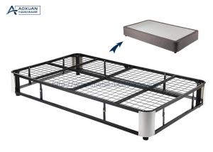 Quality No Spring Collapsible Metal Bed Frame , Metal Queen Platform Bed Frame for sale