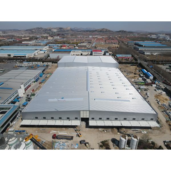 Large Span Light Steel Frame Industrial Workshop for Machinery Processing