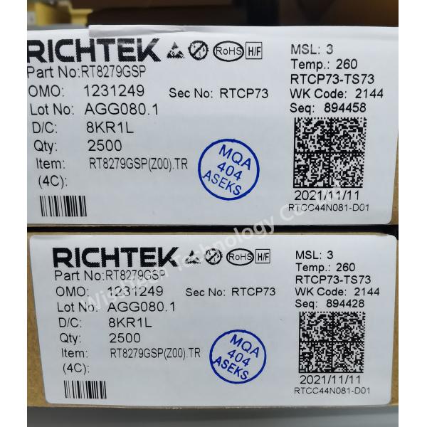 RT8279GSP Switching Voltage Regulators 5A 36V 500kHz Step-Down Converter