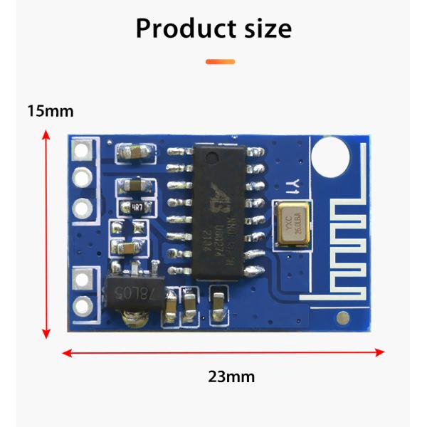 Digital Power Bluetooth 5.1 Audio Amplifier Board 12VDC Speaker Amplifier Module 23*15MM