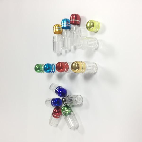 Supplement Capsule Plastic Pill Bottles Container PP Material With Metal Cap