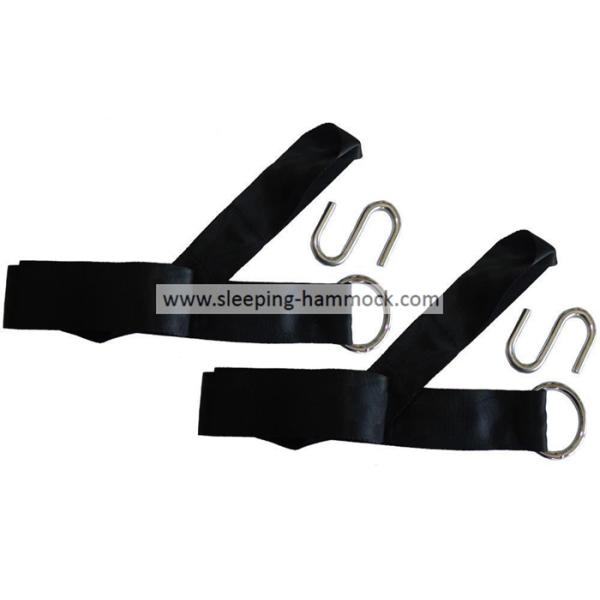 Outdoor Hammock Hanging Accessories , Lightweight Hammock Hanging Tree Straps With S Hooks