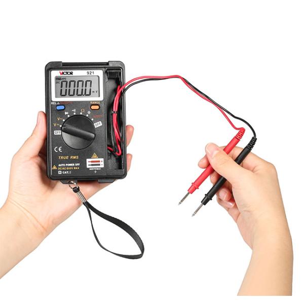 Mini Handheld Auto Ranging Digital Multimeter Foldable Ammeter 3999 Counts