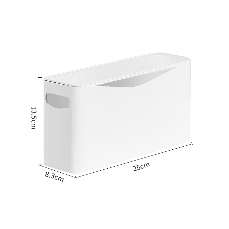 Multi-function Portable Desk Organizer Simple Solid Color Plastic Storage Storage Box for Home Office
